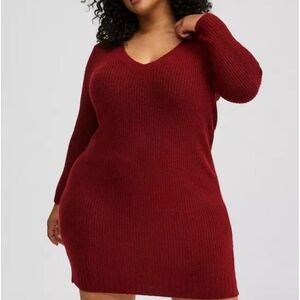 Torrid Vegan Cashmere Mini Sweater Dress